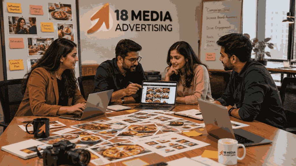 18 Media Advertising planning Food Influencer Marketing Services In Pune