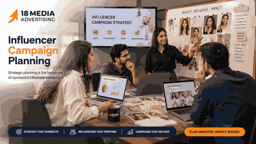 Top beauty influencer marketing company in Pune planning a campaign strategy