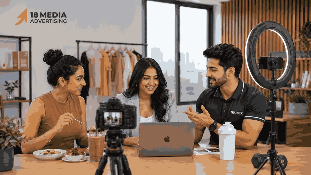 Diverse content creators offering influencer marketing services in Pune for brands across industries