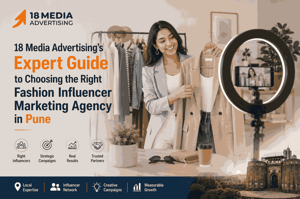 Professional fashion influencer promoting stylish western outfits while recording content for a Fashion Influencer Marketing Agency in Pune.