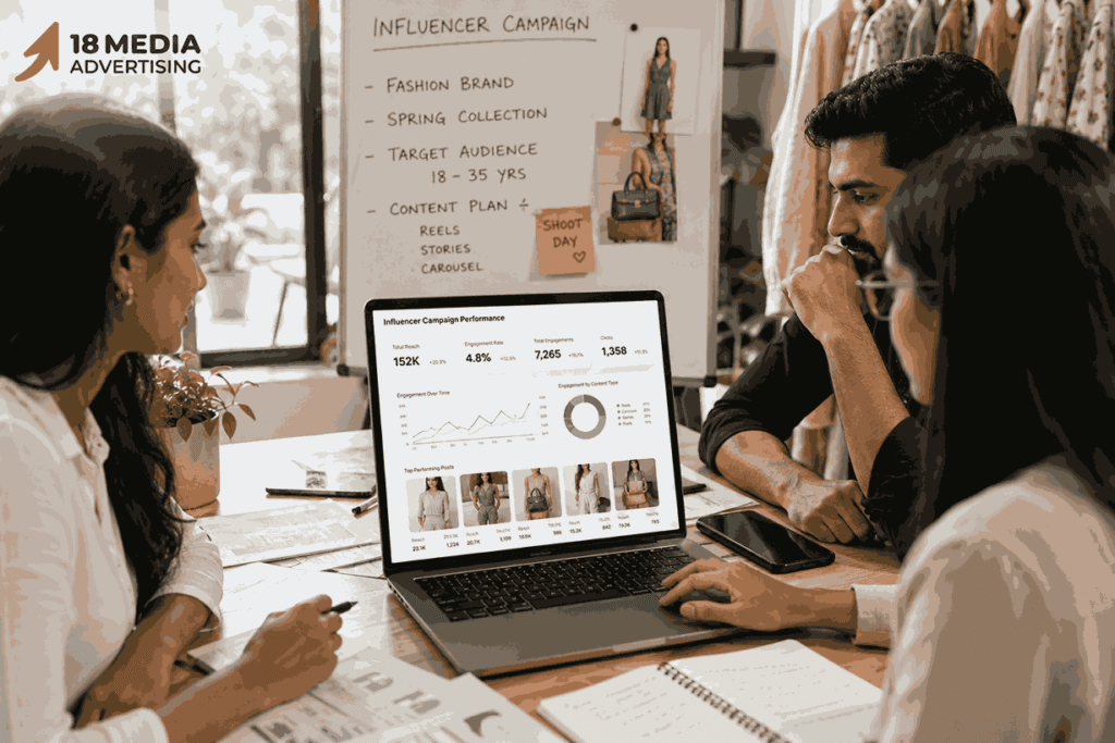 Analytics dashboard for fashion influencer marketing services in Pune