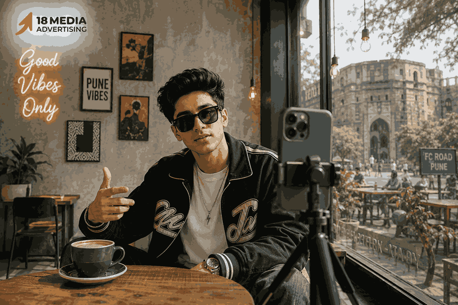 Fashion influencer creating content for an Instagram Fashion Influencer Marketing Agency in Pune