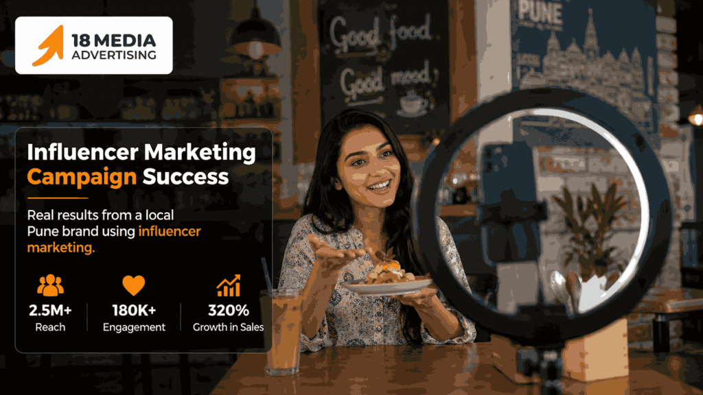 Case study showing results from Influencer Marketing Service in Pune