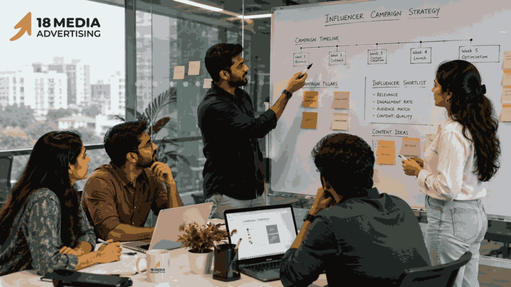 Strategy planning session by the best influencer marketing agency in Pune