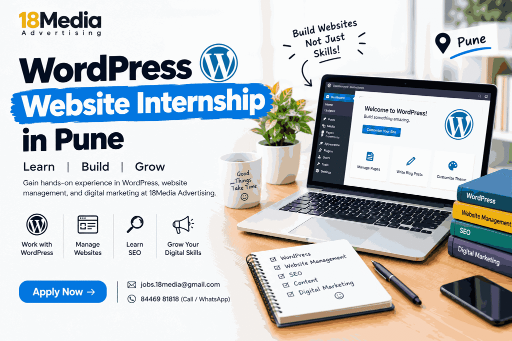 WordPress Website Internship in Pune