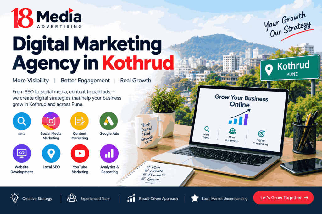 Digital Marketing Agency in Kothrud: Services, Benefits & How to Choose the Right Agency