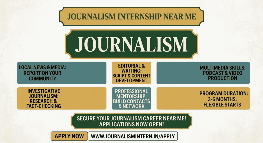 Journalism Internship Near Me