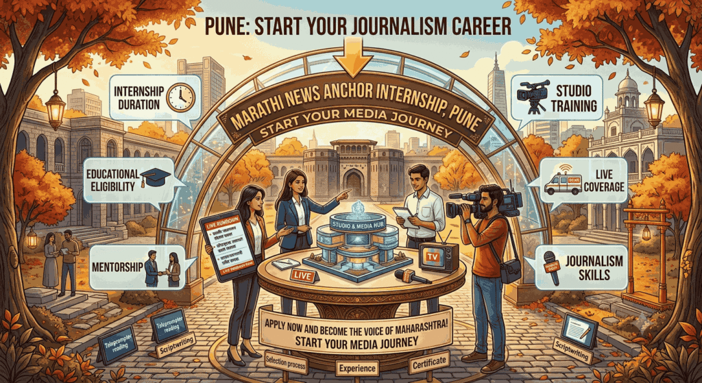 Marathi News Anchor Internship in Pune: Build Your Career in Marathi Digital News